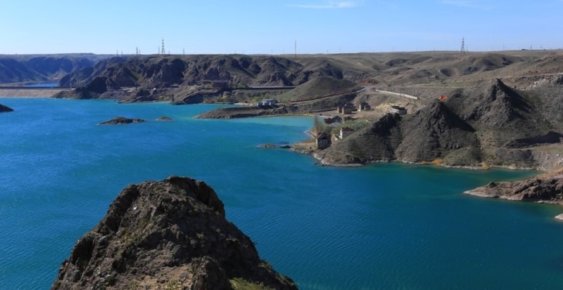 Kapshagay reservoir.