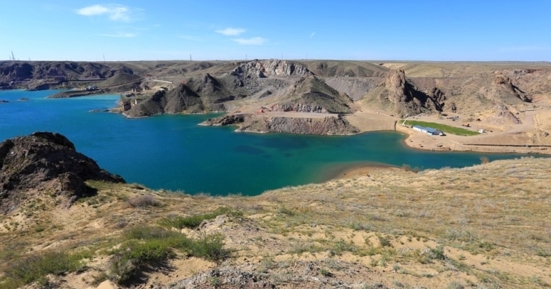 Kapshagay reservoir.