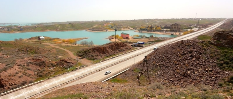 Kapshagay reservoir.