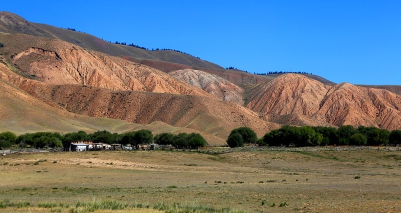 Vicinities of the valley and river Tekes.