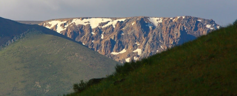 Mountains and foothills of Dungarsky Ala-Tau.