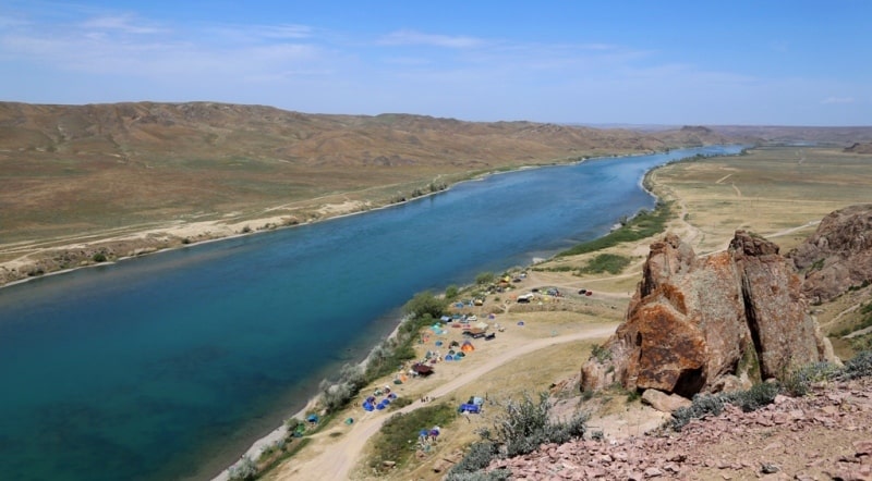 The Zhetysu rivers.