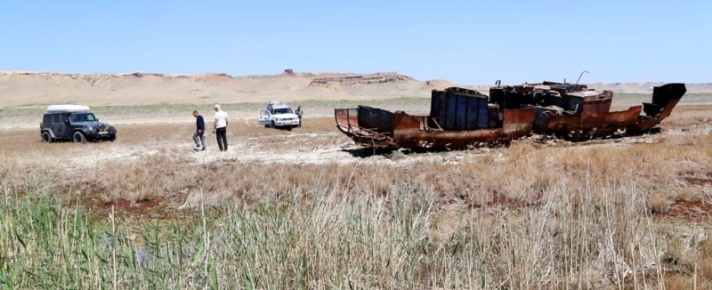 First ship is on Aral Sea.