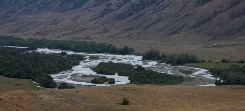 Река Чилик. Окрестности поселка Саты, Раимбекский район, Алматинская область.