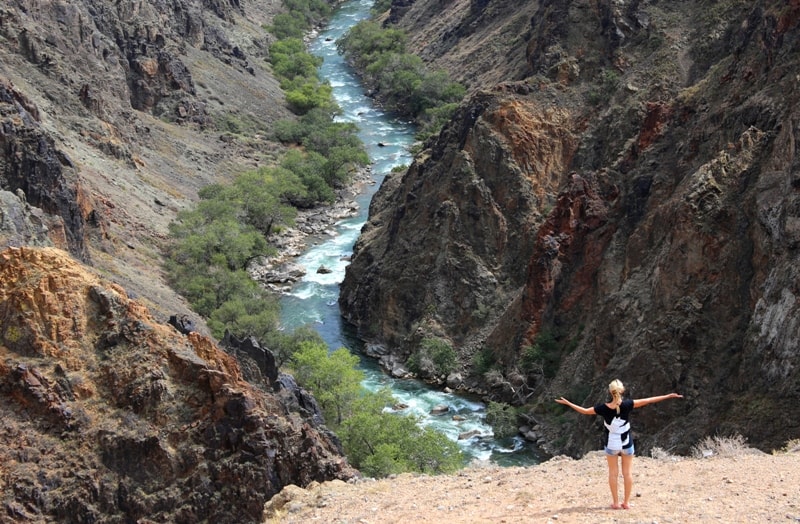 Aktogay canyon on the Charyn river.