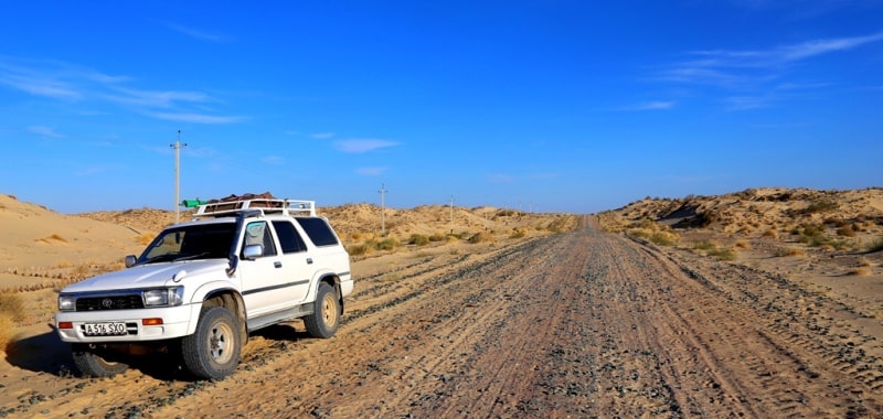 Kyzyl Kum the desert in Kazakhstan.