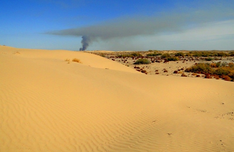 Kyzyl Kum the desert in Kazakhstan.