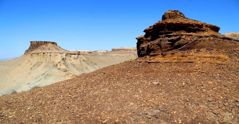 The mount Karasandyk and environs.