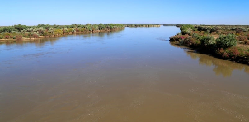 Syr-Darya river.