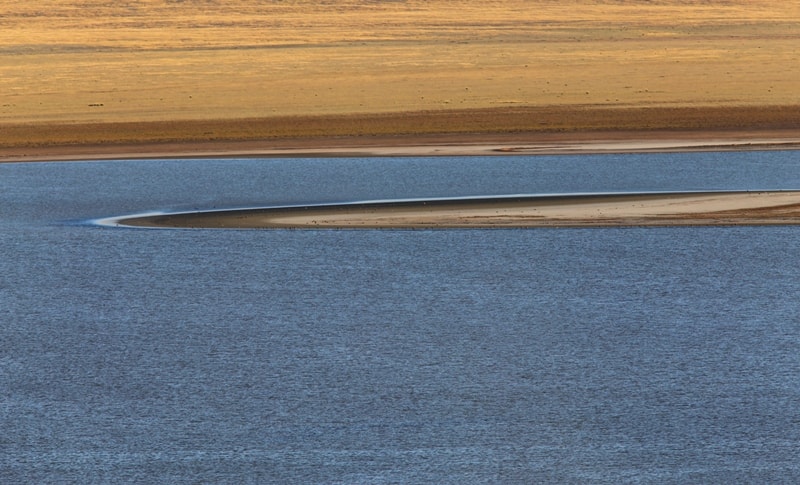 The lake Tuzkol in Kazkakhstan.