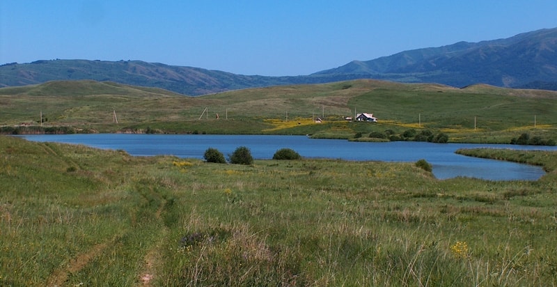 Lake Mikitovo in Dzungarskiy Ala-Tau.