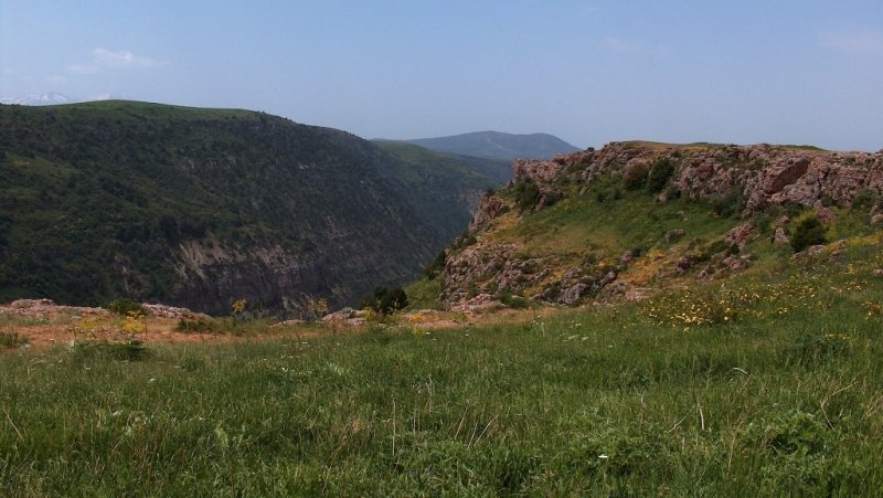 Vicinities of canyon Aksu in reserve Aksu-Zhabagly.