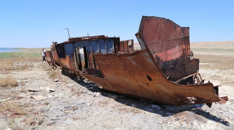 First ship is on Aral Sea.