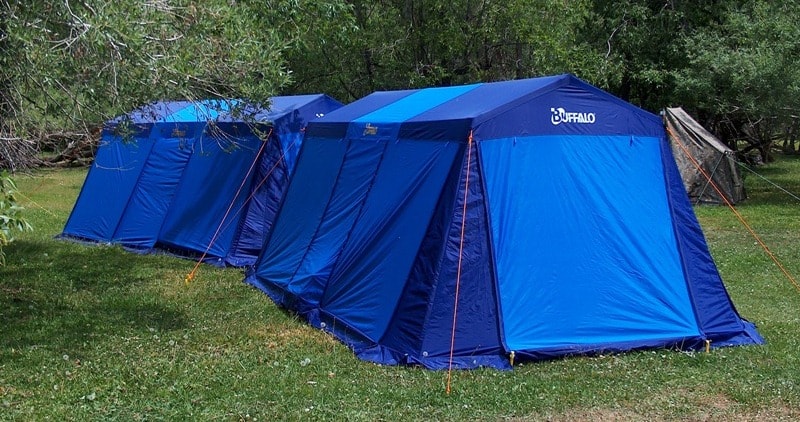 Four-seater tents. In a tent there are two certain rooms, in each of which can be placed on two persons. In rooms it is possible to establish camp-beds, height of tents 2 meters. Production Korea.
