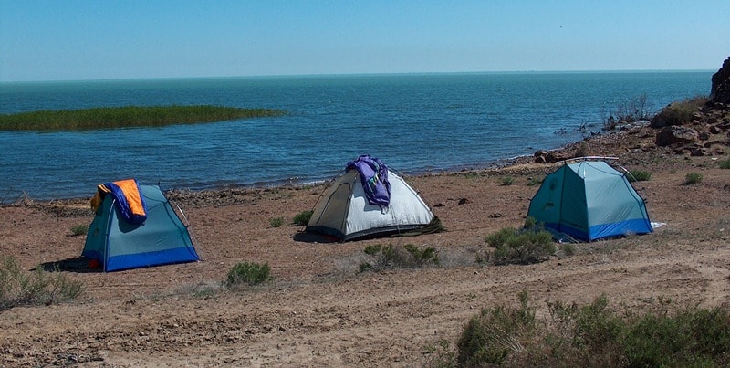 Tents for trekking and hiking.