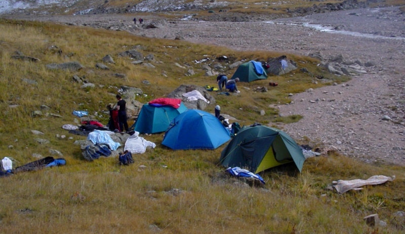 Tents for trekking and hiking.