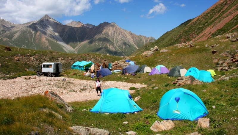 Tents for trekking and hiking.