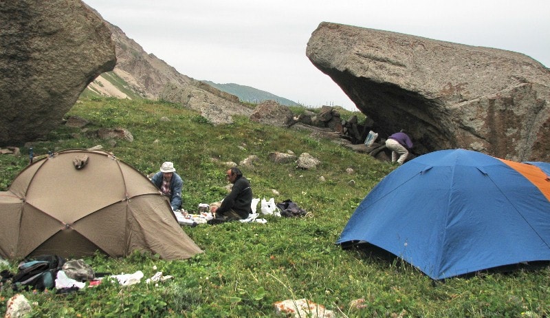 Tents for trekking and hiking.