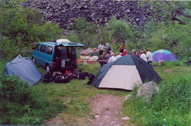 Tents for trekking and hiking.