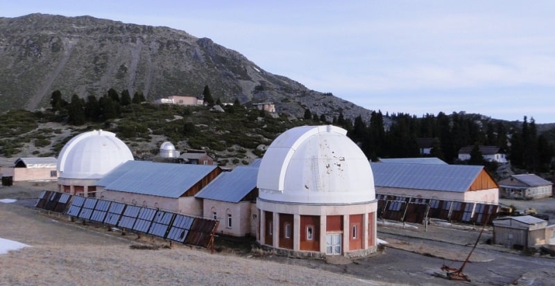 Обсерватория ГАИШ в Большом Алматинском ущелье.