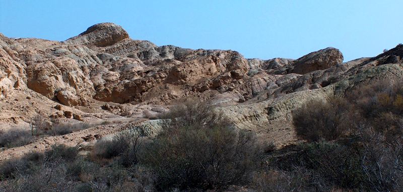 Mountains Aktau. The Altyn-Emel national park.