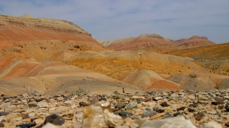 Mountains Aktau. The Altyn-Emel national park.