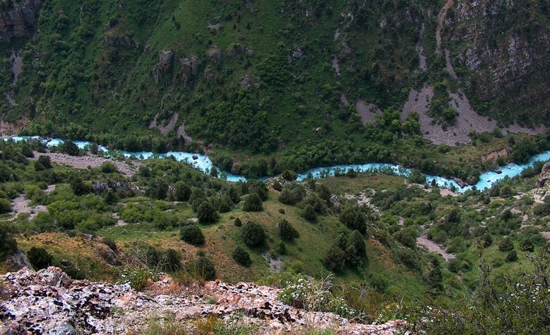 Canyon Aksu in reserve Aksu-Zhabagly.