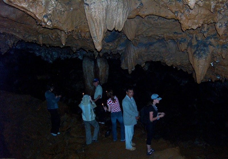 Stalactite cave Fairy tale.