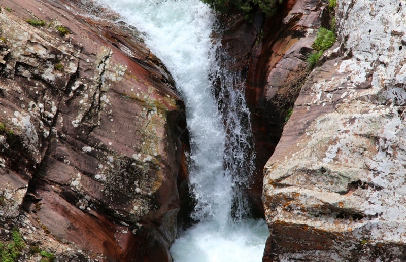 Falls on Kishi-Kaindy river.
