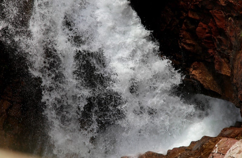 Falls on Kishi-Kaindy river.