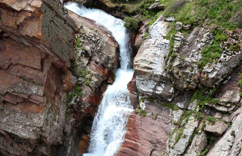 Falls on Kishi-Kaindy river.