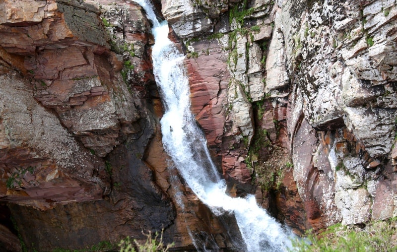 Falls on Kishi-Kaindy river.