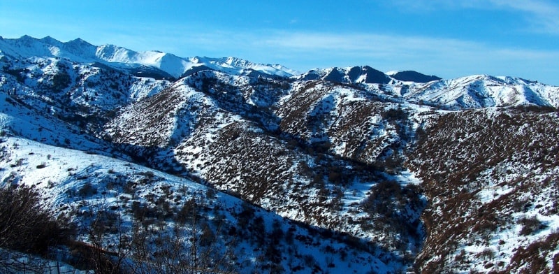Natural sights of the Almaty reserve.