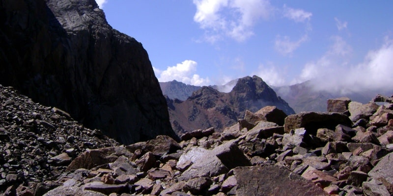 Natural sights of vicinities of the river Middle Talgar.