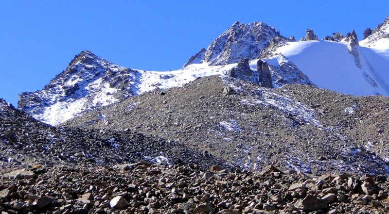 Natural sights of vicinities of the river Middle Talgar.