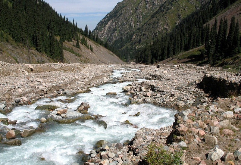 Природные достопримечательности окрестностей реки Правый Талгар.
