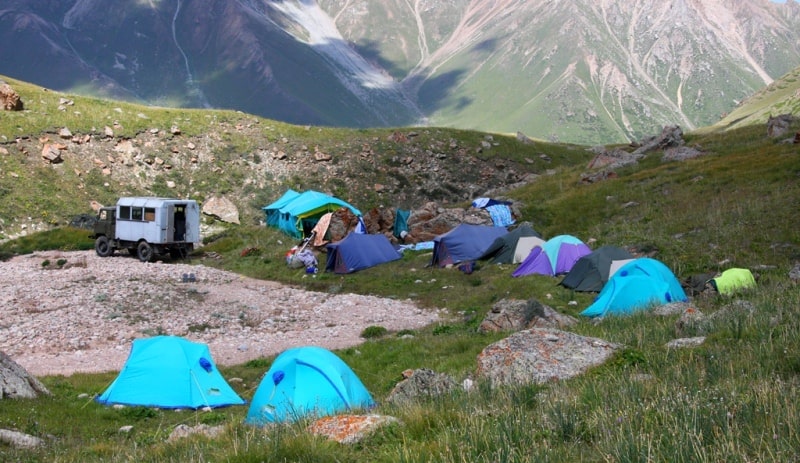 Sights of the valley of the river Talgar.