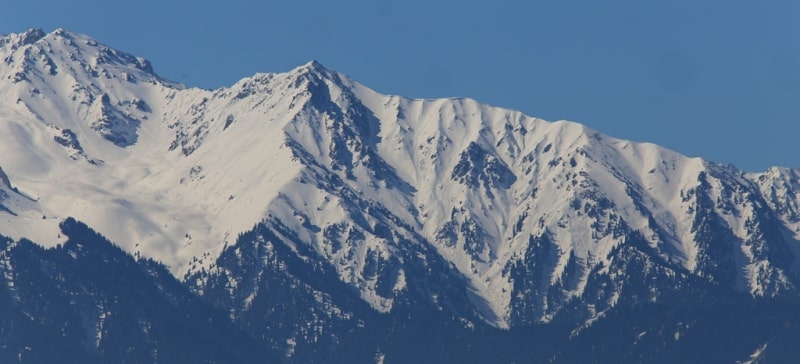 Sights of the valley of the river Talgar.