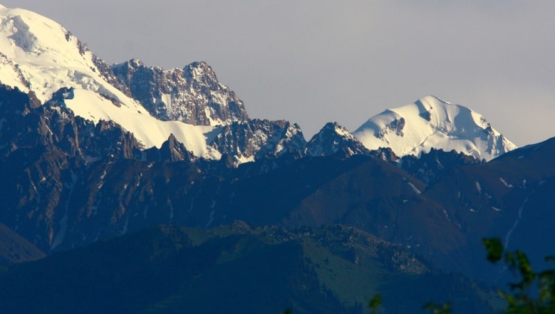 Sights of the valley of the river Talgar.