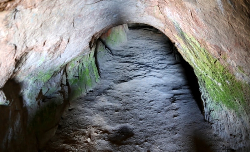 Aulie-Tas a cave in park Bayanaul.