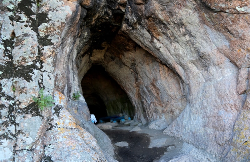 В пещере Аулиетас.
