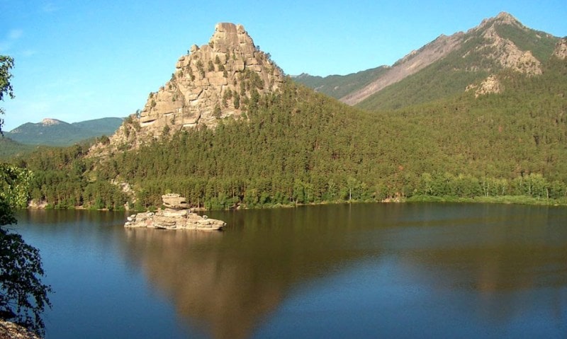 Ornament of park rock Okzhetpes.