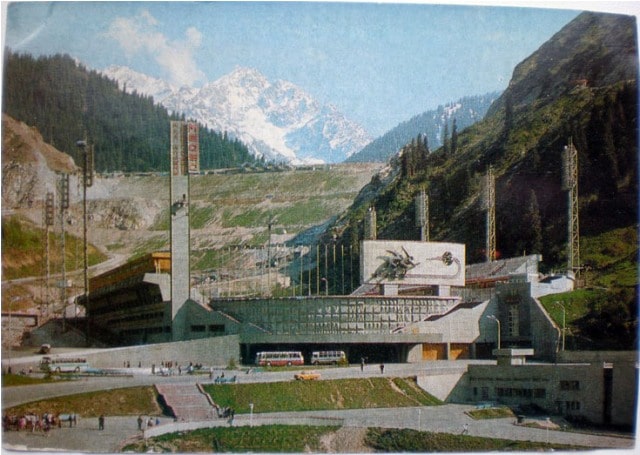 Medeu skating rink, 1975.