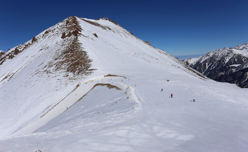 Vicinities of the Big Talgar pass in mountains Zailiysky Ala-Tau.