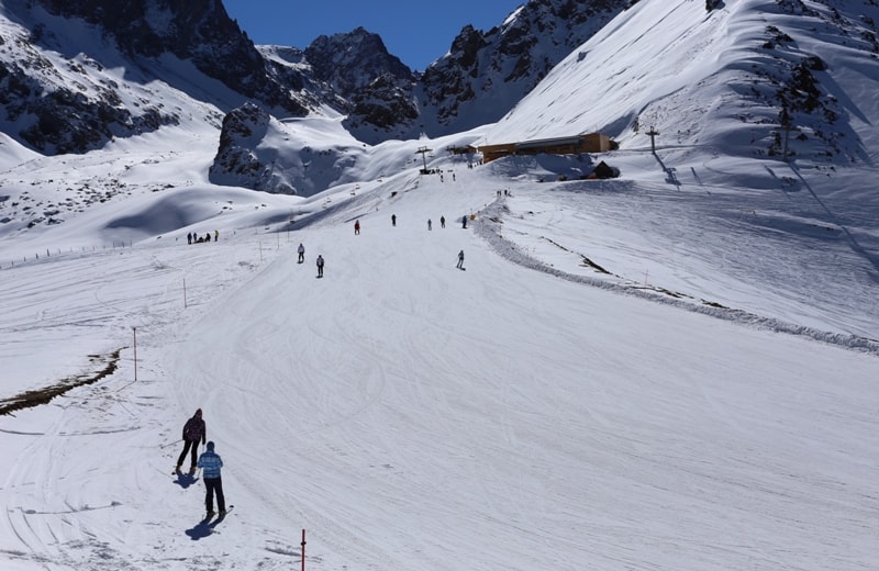 Vicinities of the Big Talgar pass in mountains Zailiysky Ala-Tau.