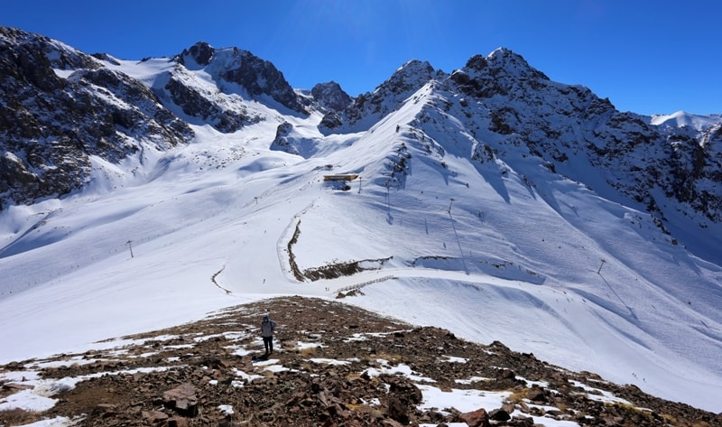 Vicinities of the Big Talgar pass in mountains Zailiysky Ala-Tau.