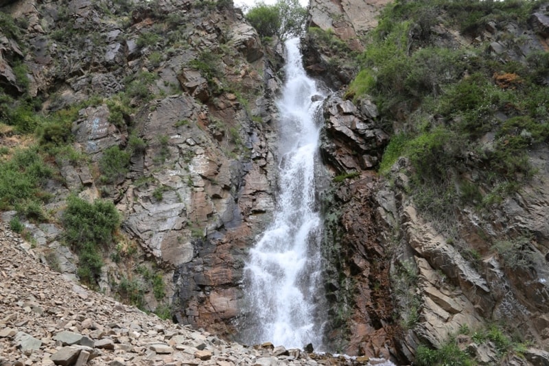 Vicinities of the Bear falls in the Turgen gorge.