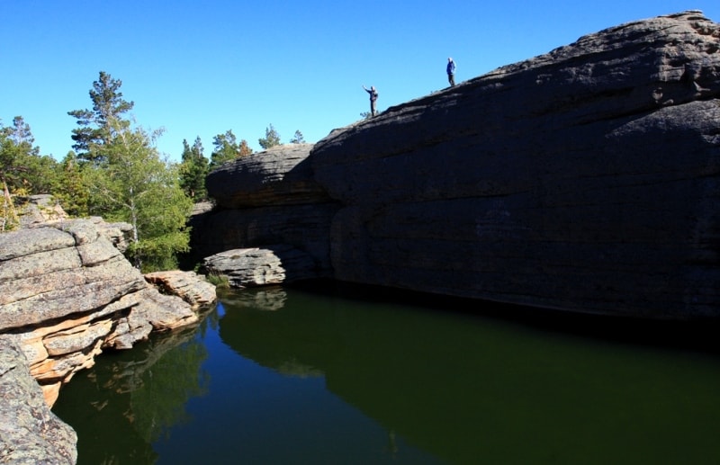 Озеро Бассейн в Каркаралинском парке.