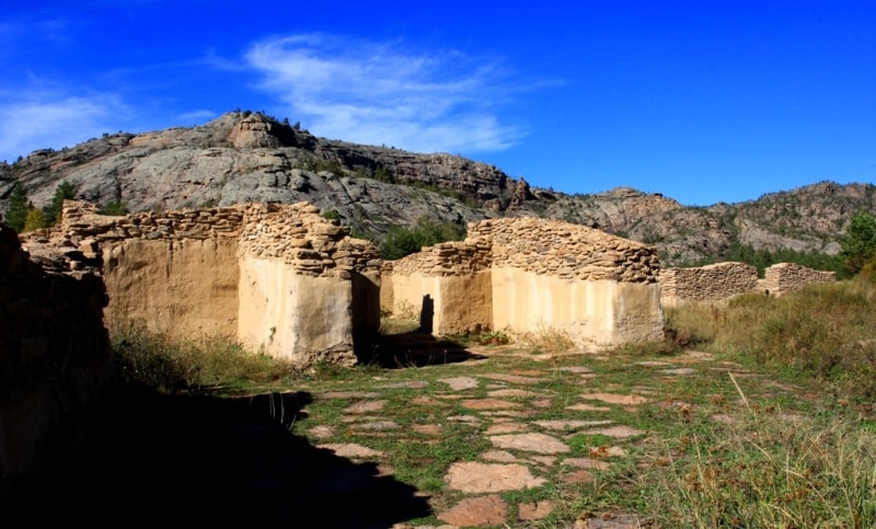 Ancient settlement Kent in Karkaraly park.