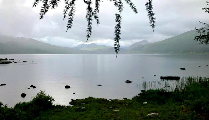 The Bukhtarminskoe lake and his environs.